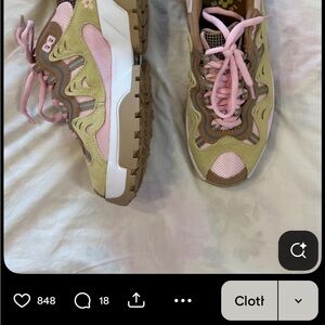 Golf Le Fleur Pink and Tan Kids Sneakers super rare to find